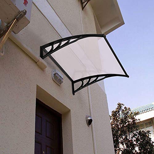 Swvzwy Awnings for Doors,Window Awnings & Canopies,Door Outdoor Patio Canopy Sun Shetter,UV,Rain Snow Protection Hollow Sheet 30" x 40"