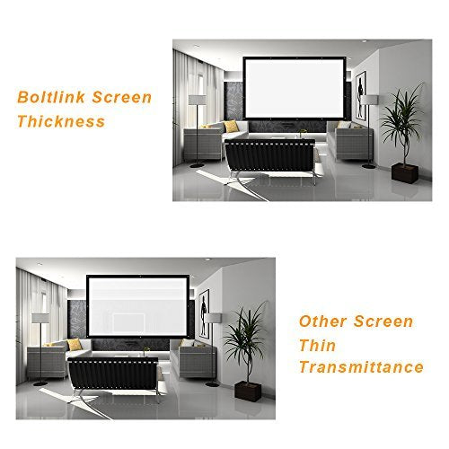 Projector Screen 200 Inch 16:9, Outdoor Portable Movie Screen Support Front and Rear Projection