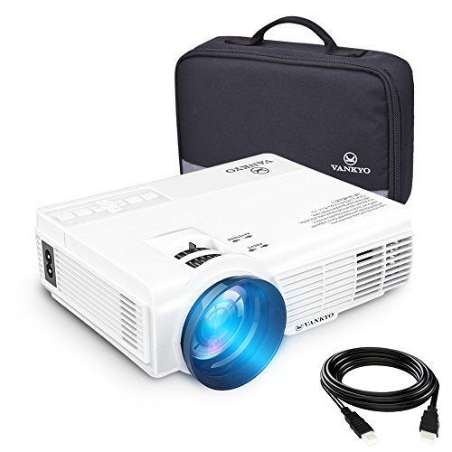 vankyo LEISURE 3 (Upgraded Version) 2200 lumens LED Portable Projector with Carrying Bag, Video Projector with 170'' and 1080P Support, Compatible with Fire TV Stick, PS4, HDMI, VGA, TF, AV and USB